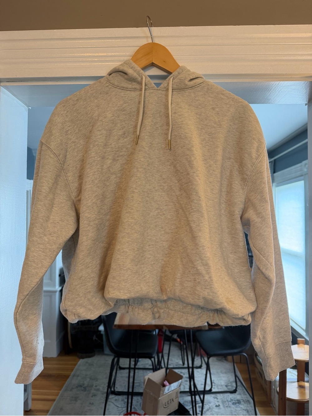 Time and Tru Light Heather Gray Pullover Hoodie